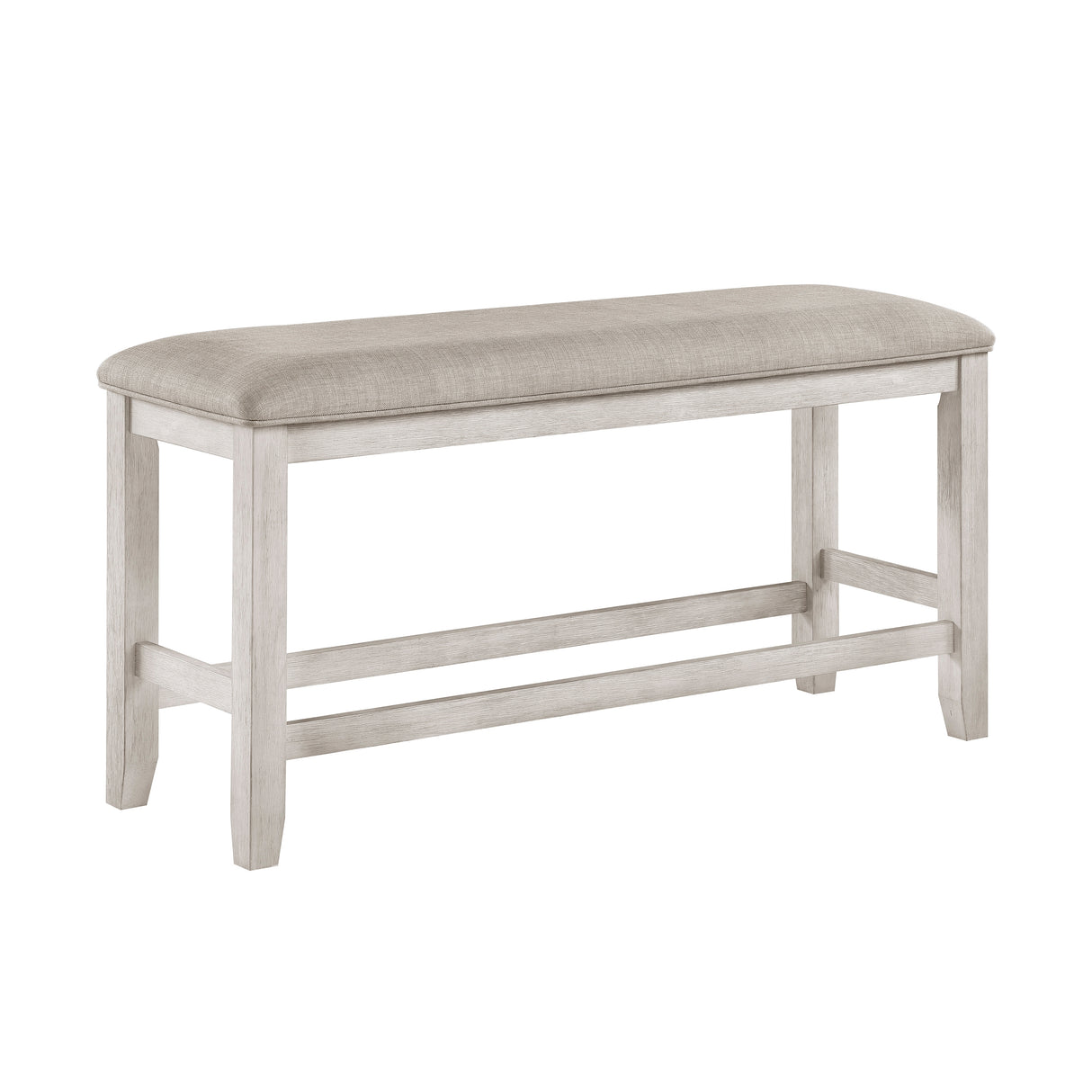 Savile Antique White/Light Gray 6-Piece 60" Dining Room Set with Bench from Homelegance - Luna Furniture