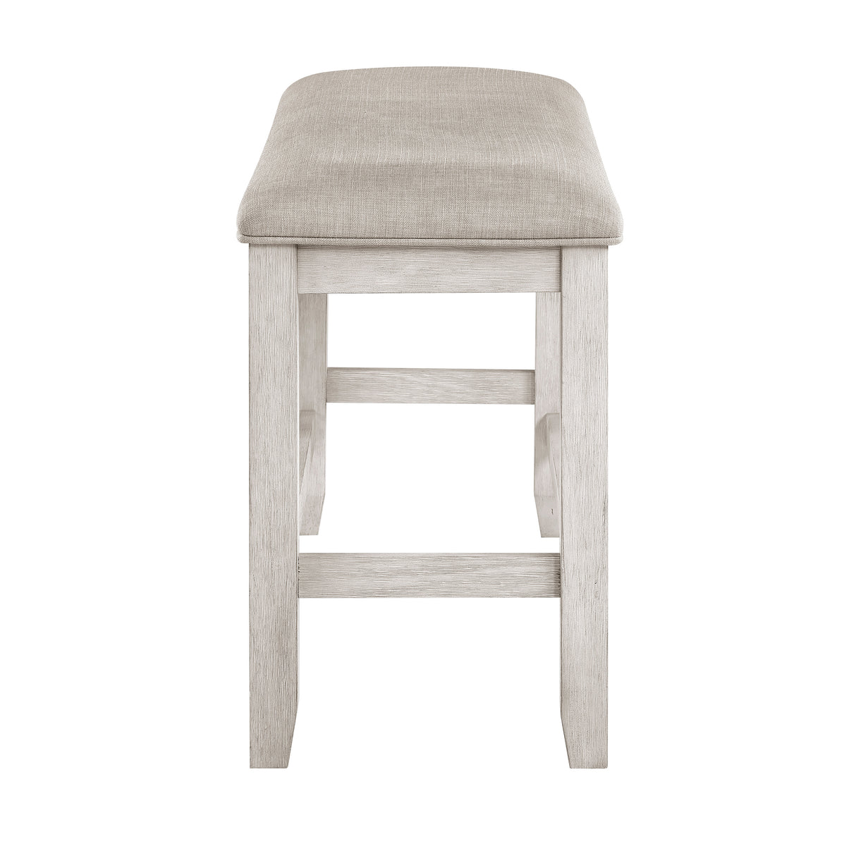 Savile Antique White/Light Gray Counter Height Bench from Homelegance - Luna Furniture