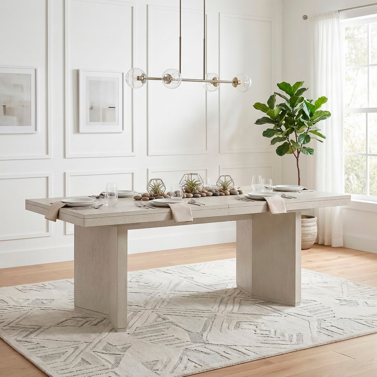 Tundra Ivory Extendable 5-Piece Dining Set