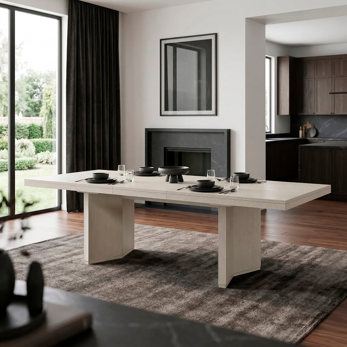Tundra Ivory Extendable 5-Piece Dining Set