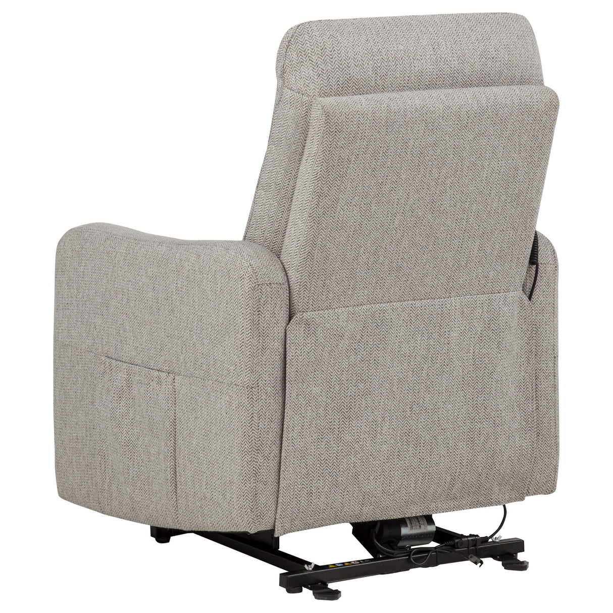 Dayes Taupe Upholstered Power Lift Recliner Chair from Coaster - Luna Furniture