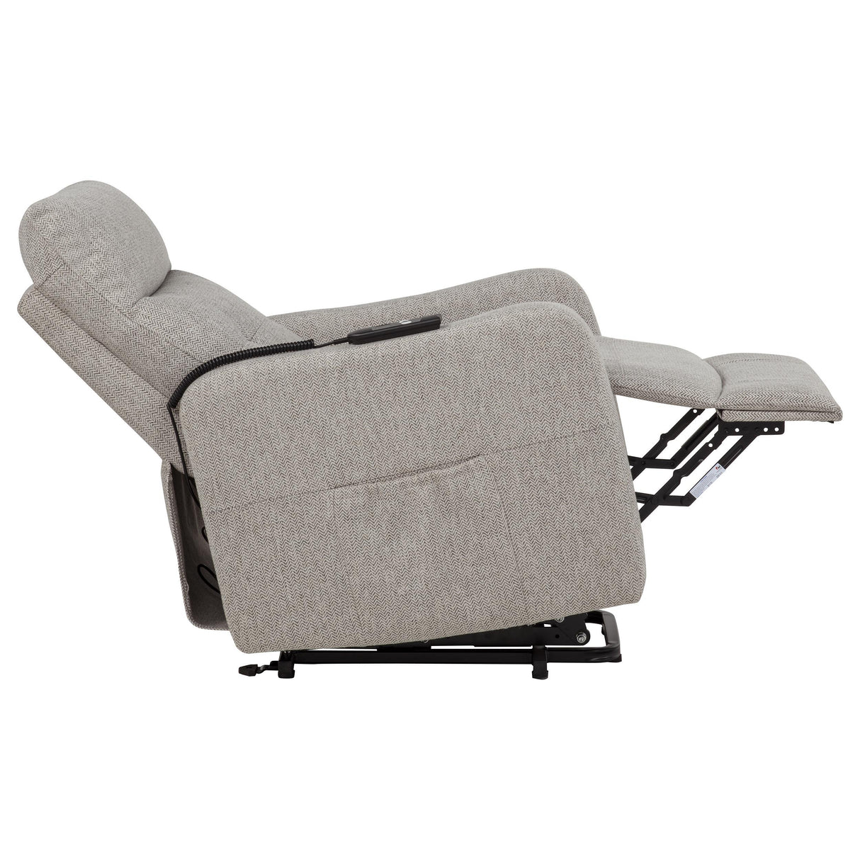 Dayes Taupe Upholstered Power Lift Recliner Chair from Coaster - Luna Furniture