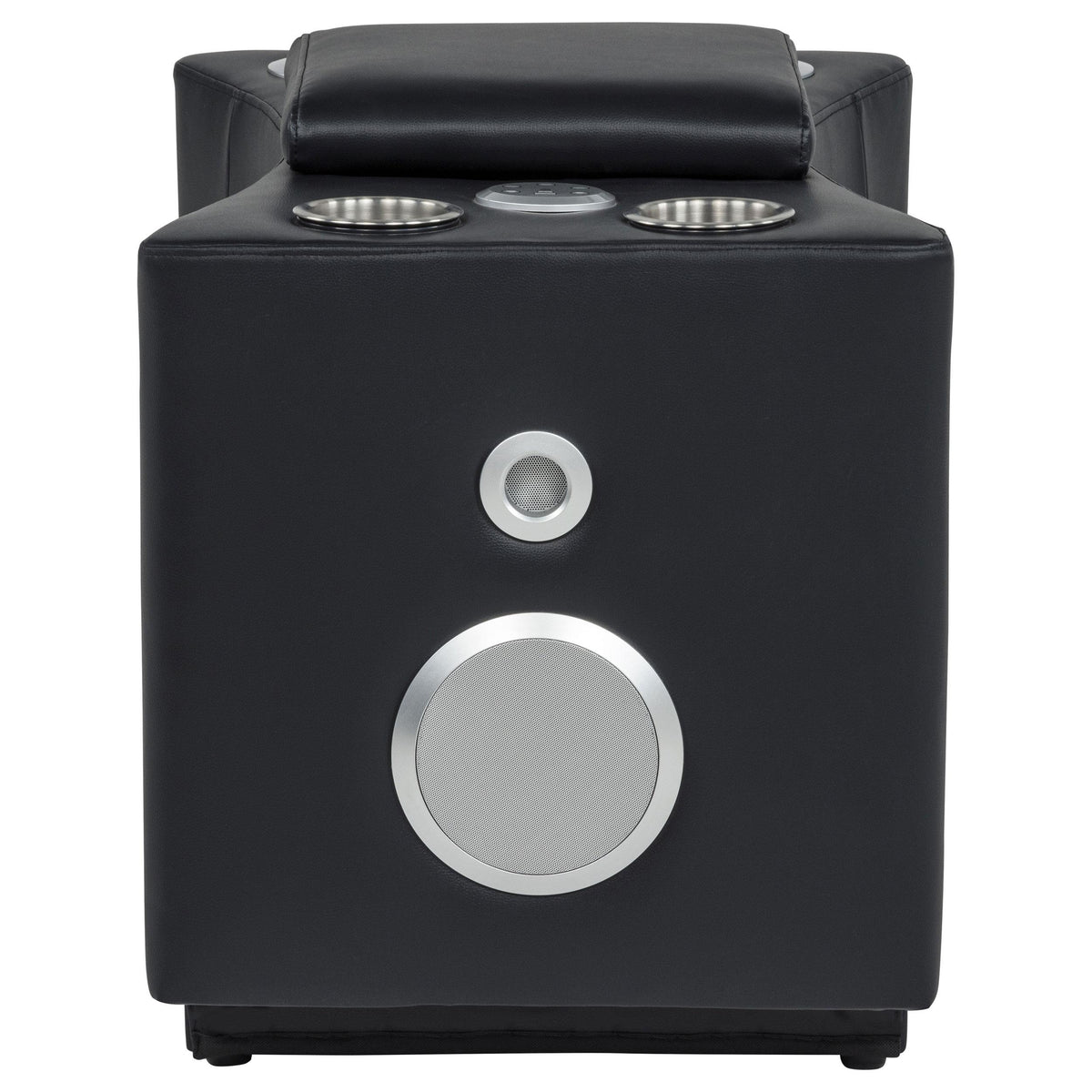 Madden Black Leatherette Bluetooth Audio Console with Power Outlet from Coaster - Luna Furniture