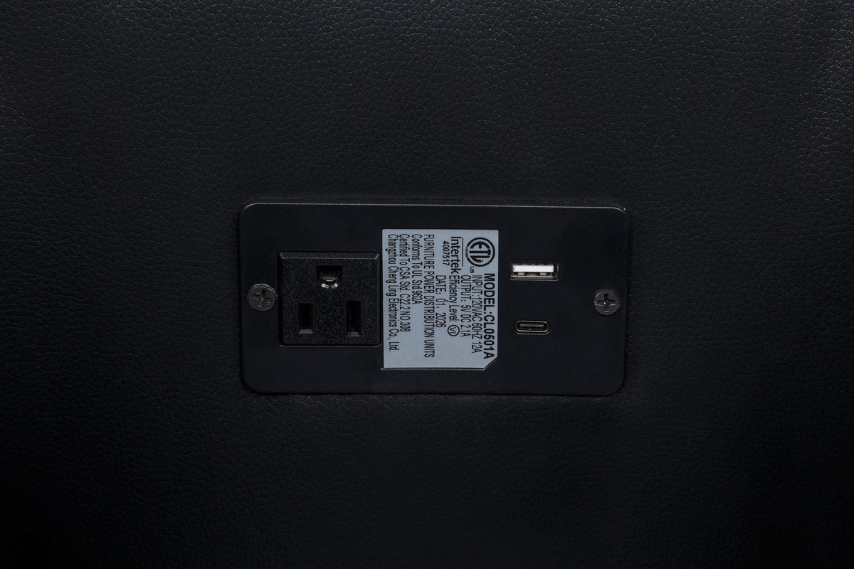 Madden Black Leatherette Bluetooth Audio Console with Power Outlet from Coaster - Luna Furniture