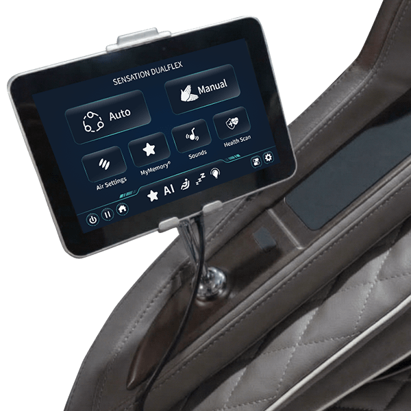 Sensation 4D DualFlex Massage Chair - Dark Brown / Dark Gray from Infinity - Luna Furniture
