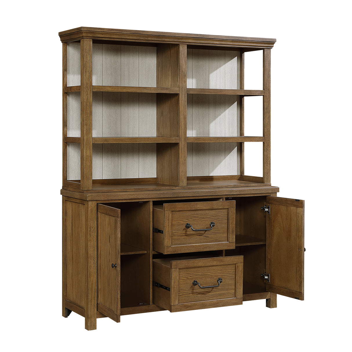 Wyatt Brown Buffet & Hutch from Homelegance - Luna Furniture