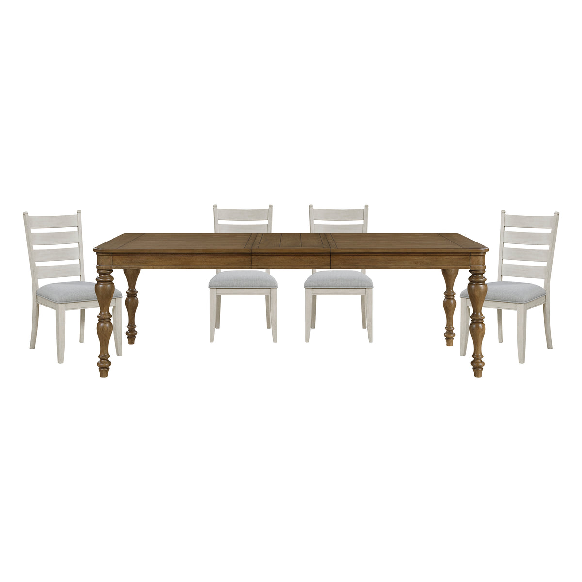 Wyatt Brown 91" Extendable Dining Table from Homelegance - Luna Furniture