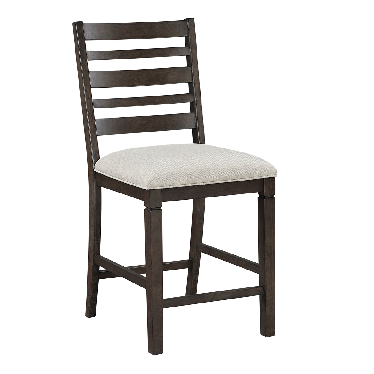 Victoria Espresso/Beige Counter Height Chair, Set of 2 from Homelegance - Luna Furniture