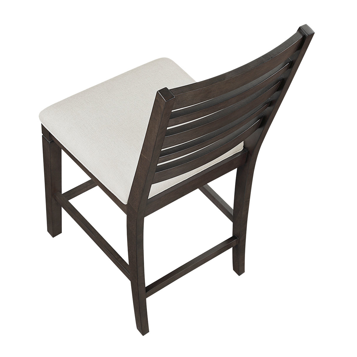 Victoria Espresso/Beige Counter Height Chair, Set of 2 from Homelegance - Luna Furniture