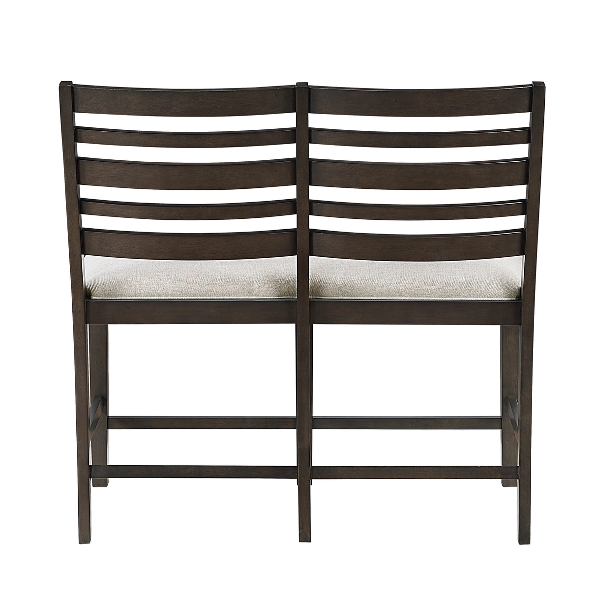 Victoria Espresso/Beige Counter Height Bench from Homelegance - Luna Furniture