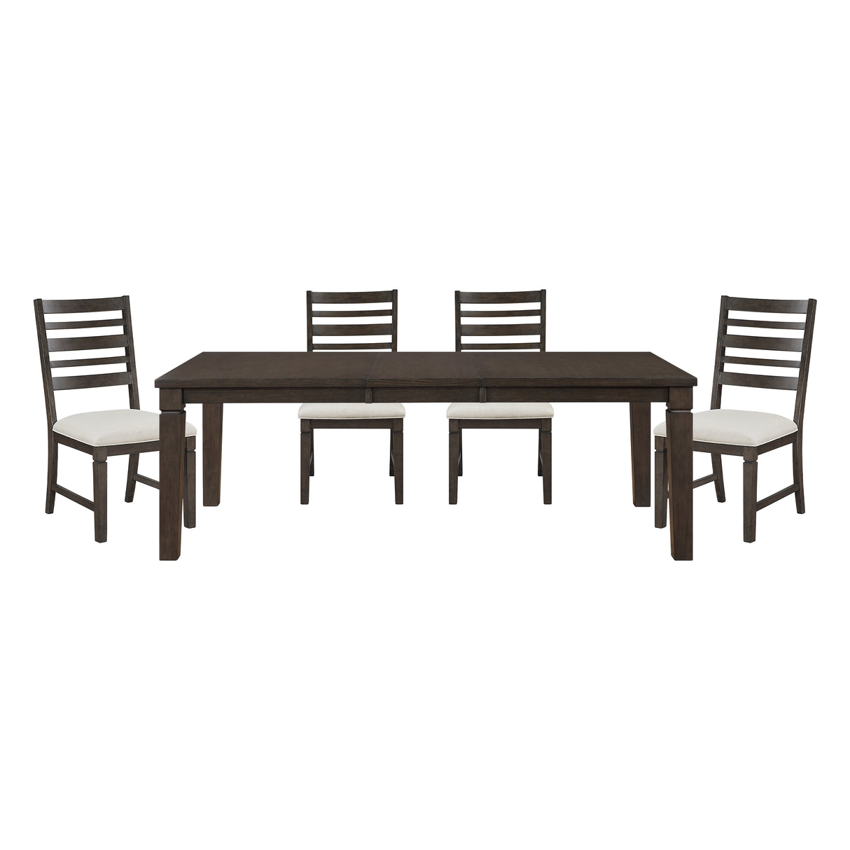 Victoria Espresso/Beige 5-Piece Dining Set from Homelegance - Luna Furniture
