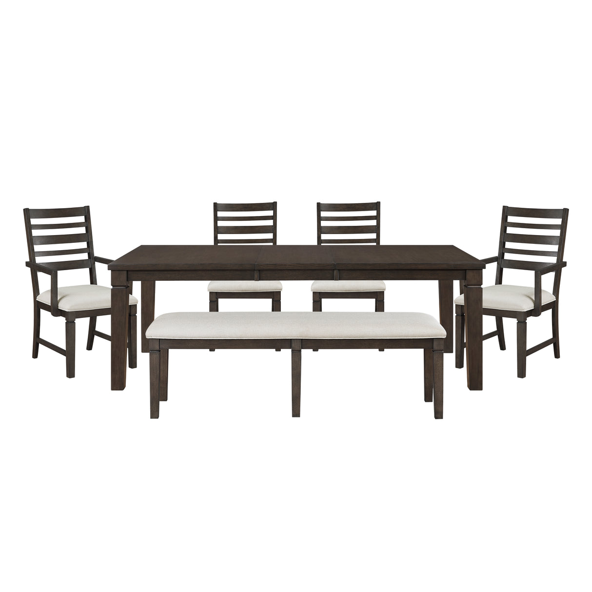 Victoria Espresso/Beige 5-Piece Dining Set from Homelegance - Luna Furniture