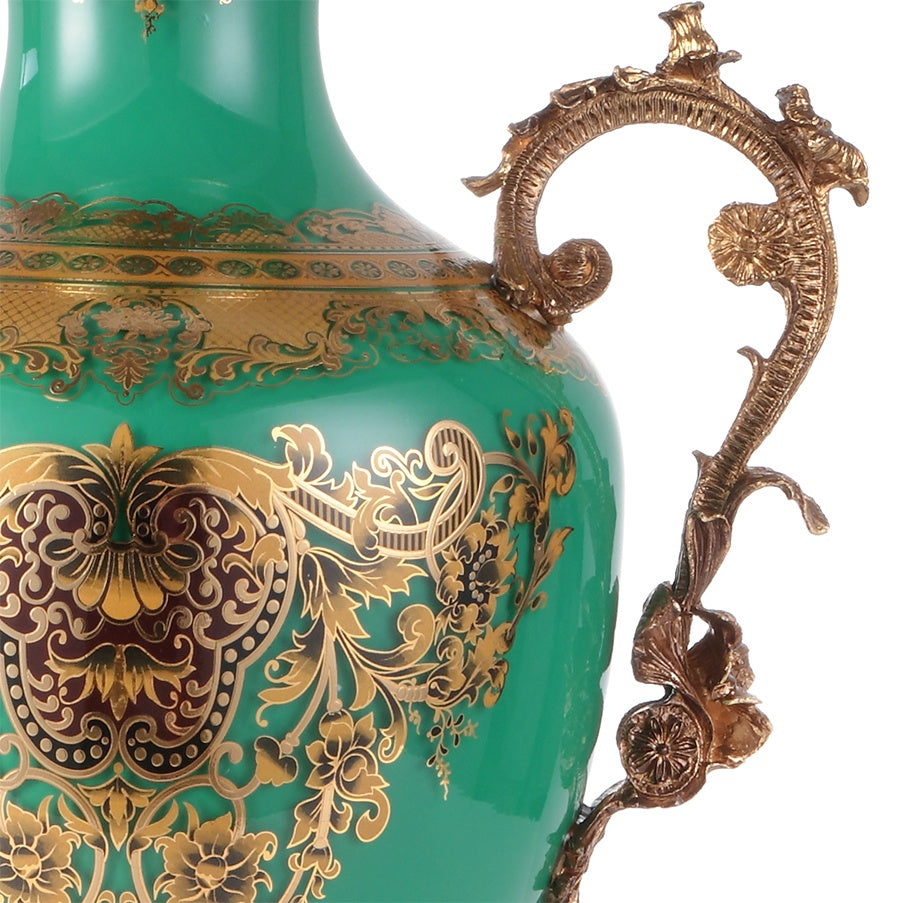 HD-6028G Bronze/Emerald Green/Gold Vase from Homey Design - Luna Furniture