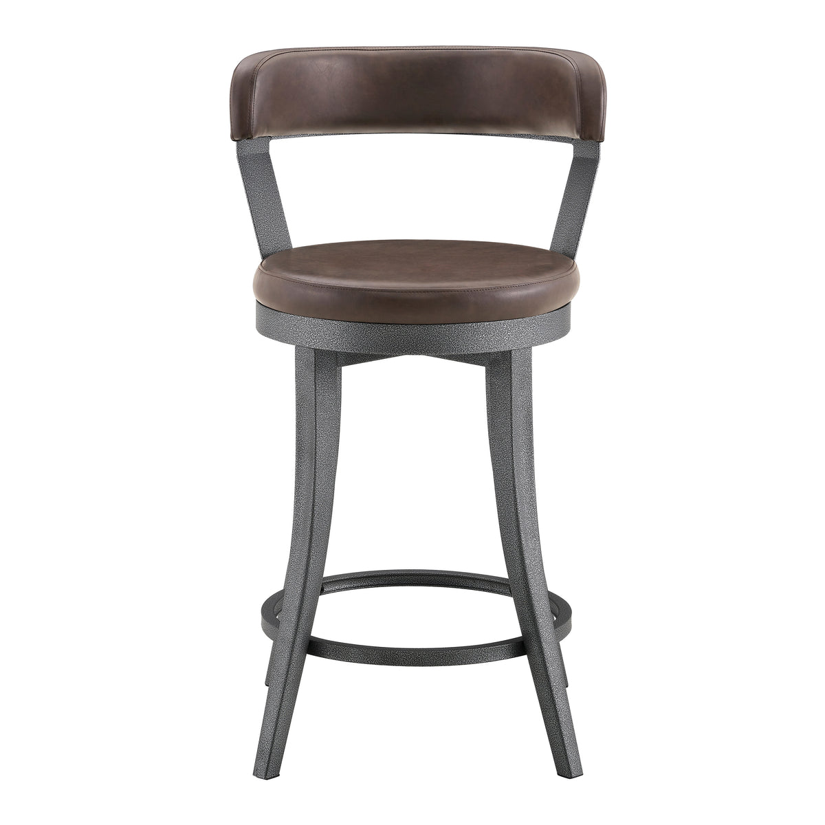 Foundry Gunmetal/Light Brown 7-Piece Counter Height Set from Homelegance - Luna Furniture