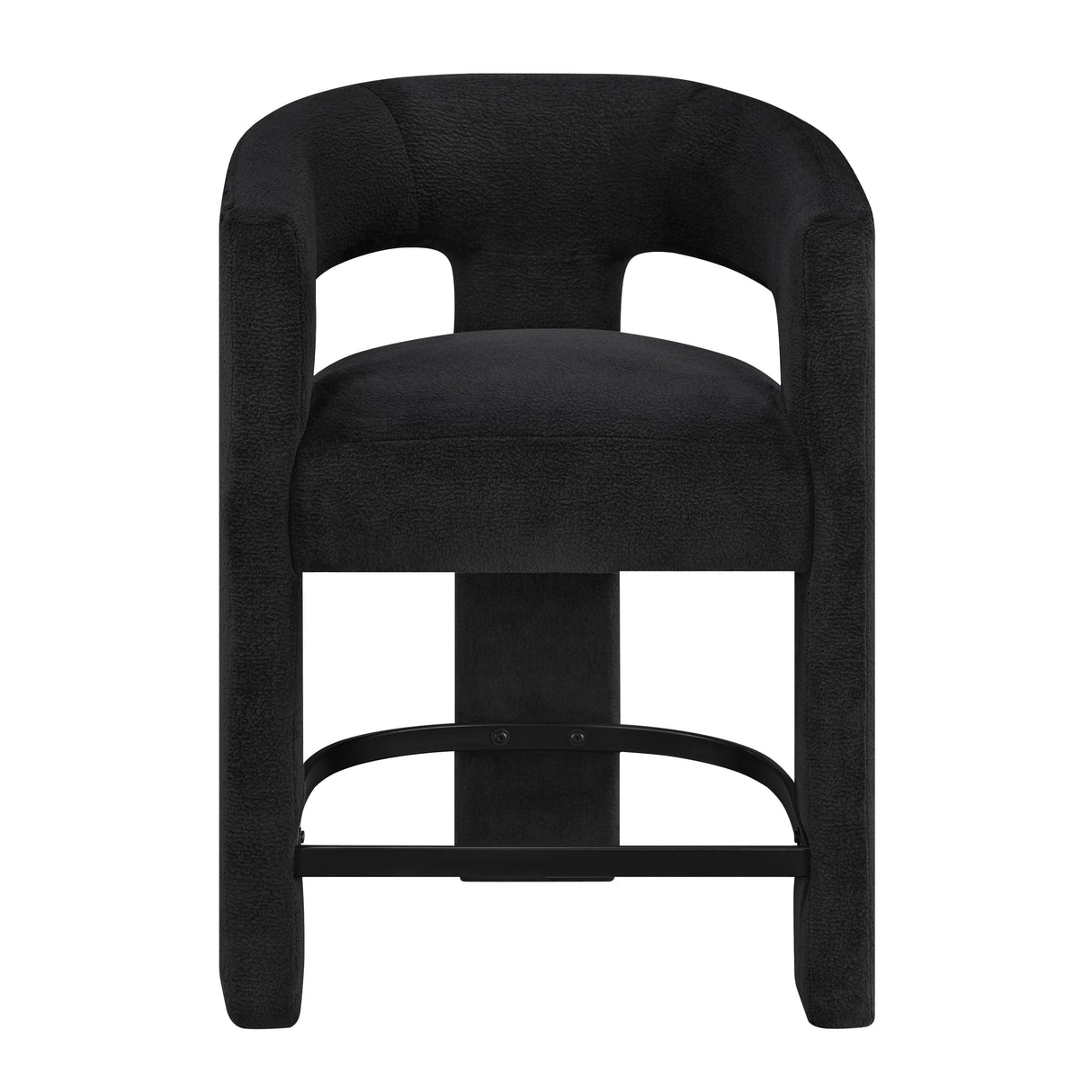 6054BK-24 CNTR HEIGHT STOOL, BLACK, 1PC/CTN from Homelegance - Luna Furniture
