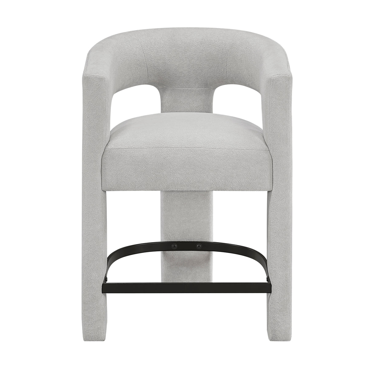 6054LG-24 CNTR HEIGHT STOOL, LIGHT GREY, 1PC/CTN from Homelegance - Luna Furniture