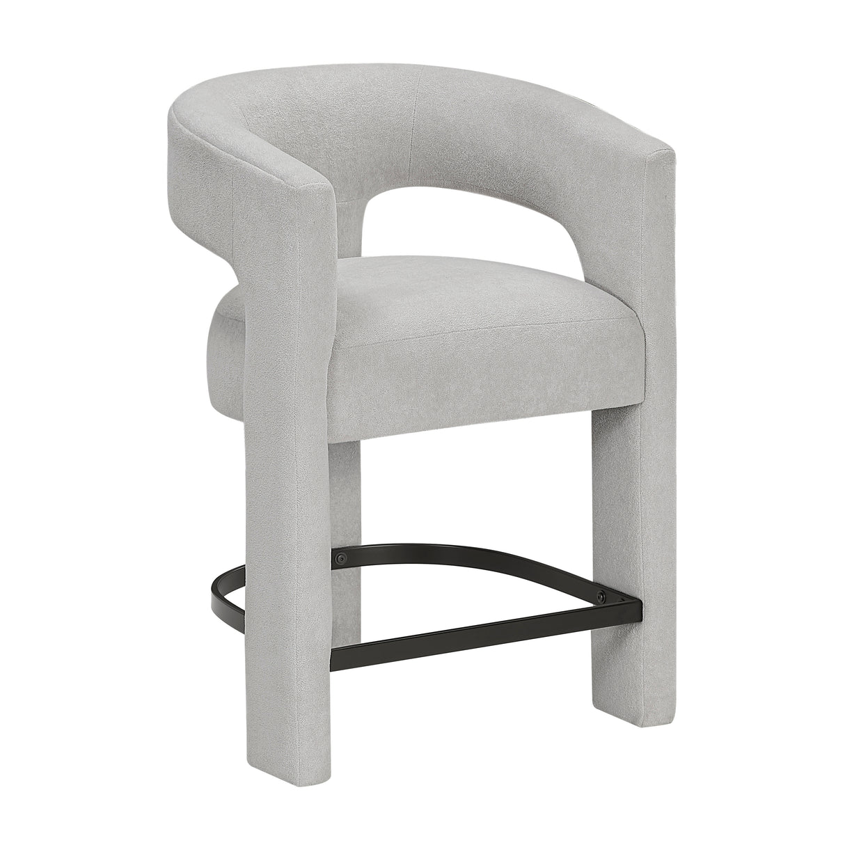 6054LG-24 CNTR HEIGHT STOOL, LIGHT GREY, 1PC/CTN from Homelegance - Luna Furniture