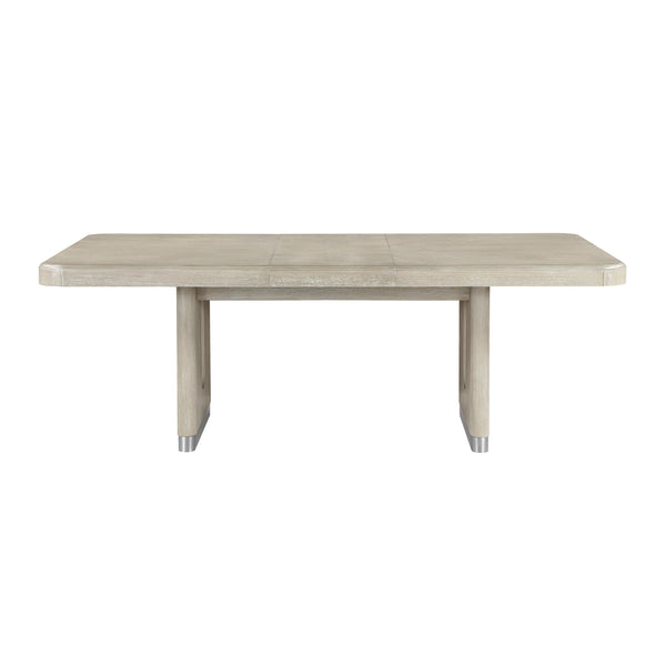 Clara Light Gray Expandable Dining Table