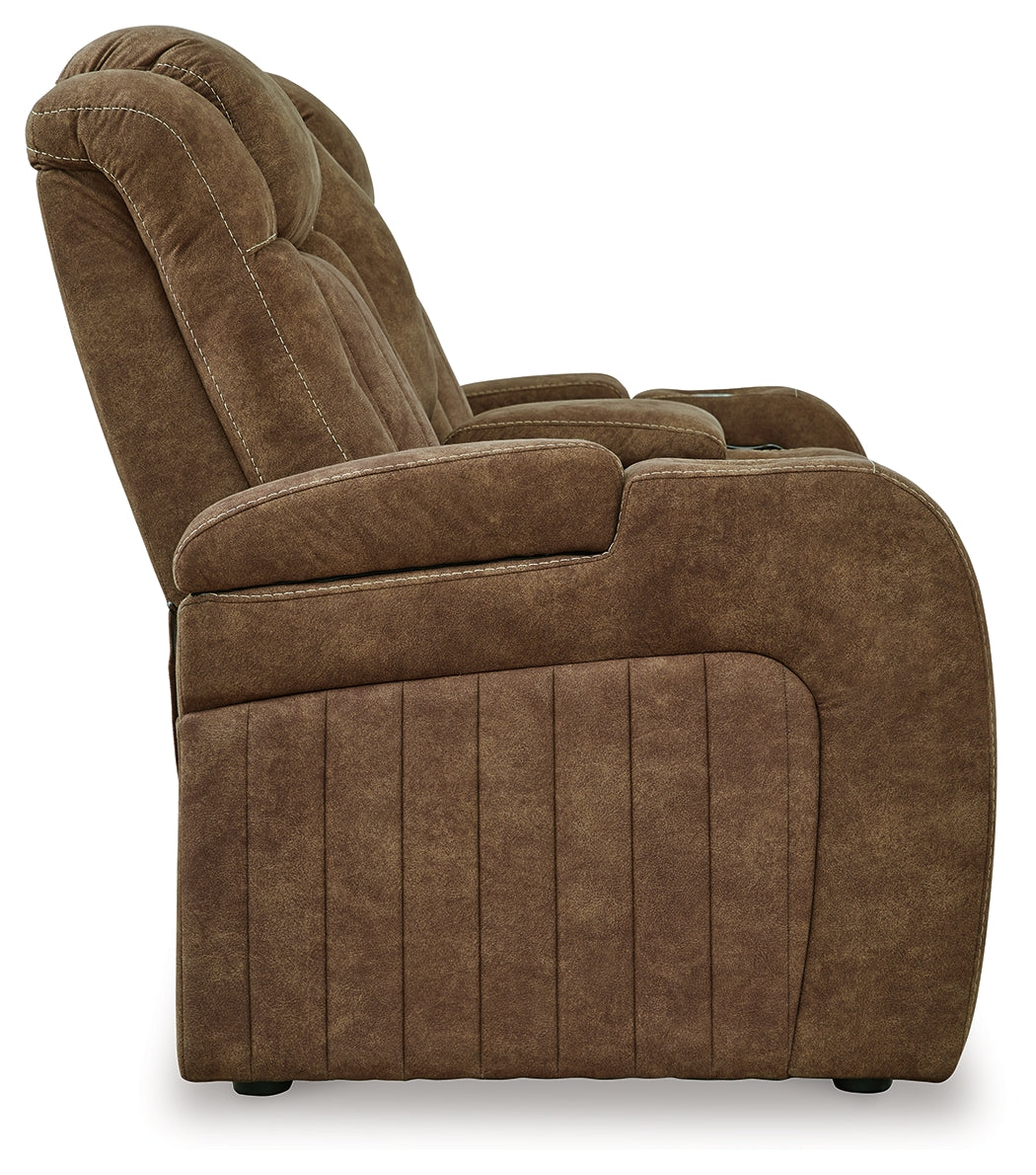 Wolfridge Brindle Power Reclining Sofa, Loveseat and Recliner from Ashley - Luna Furniture