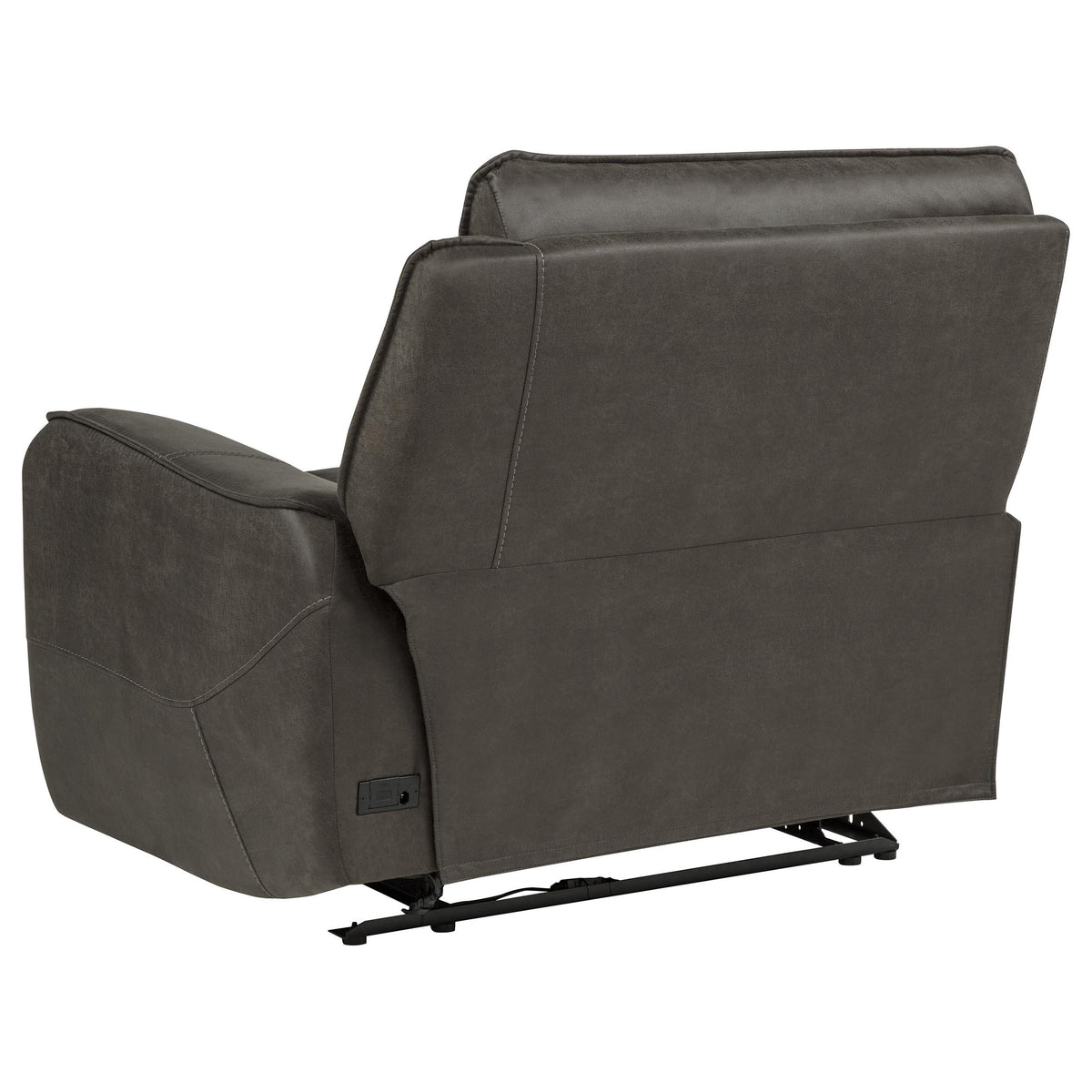 Marcell Gray RAF Power Recliner with USB Charging from Coaster - Luna Furniture