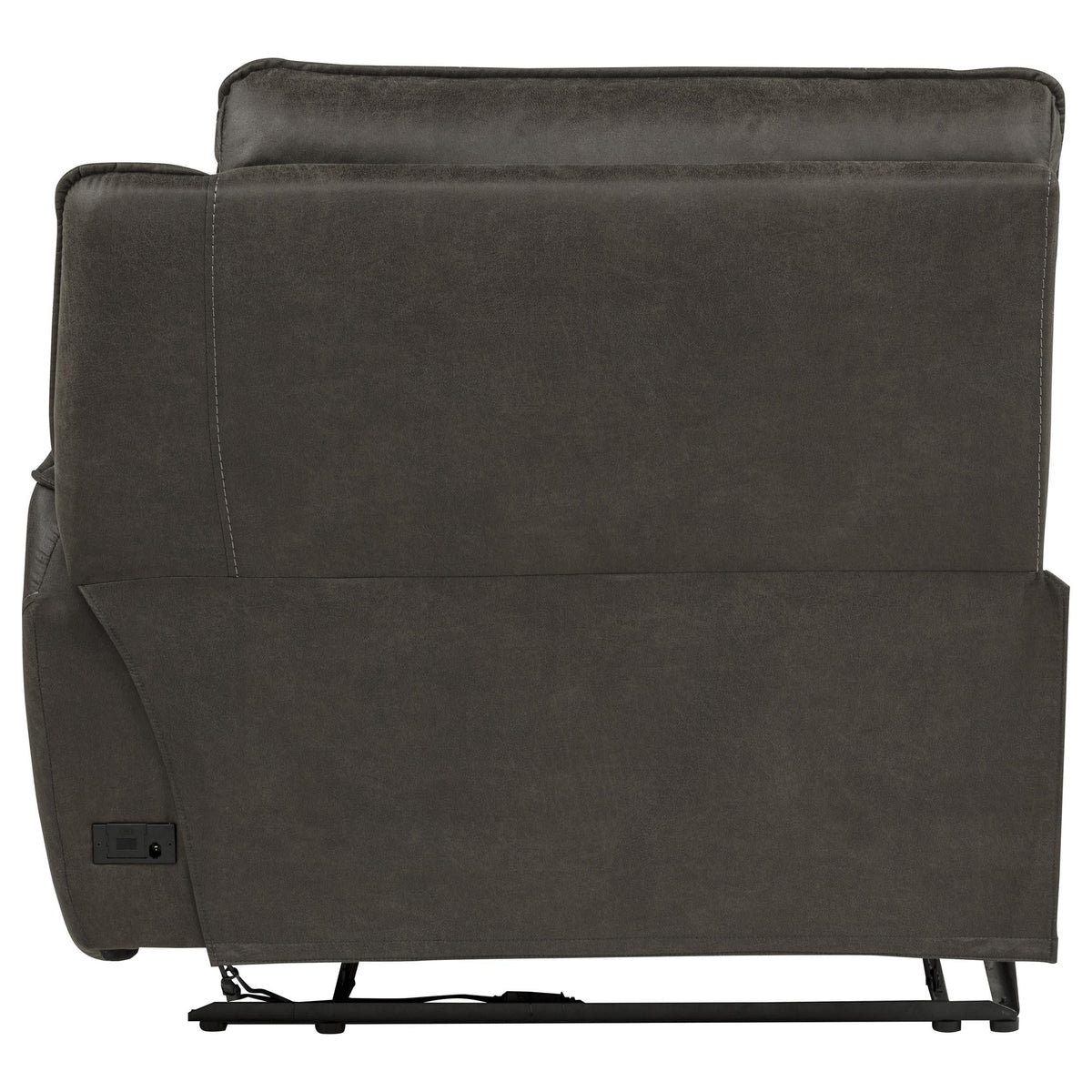 Marcell Gray RAF Power Recliner with USB Charging from Coaster - Luna Furniture