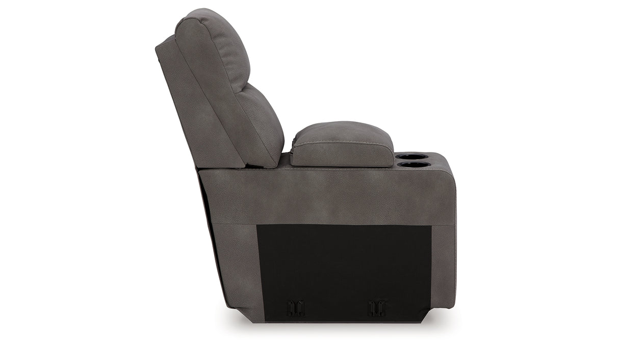 Next-Gen DuraPella Slate Console with Storage from Ashley Furniture - Luna Furniture