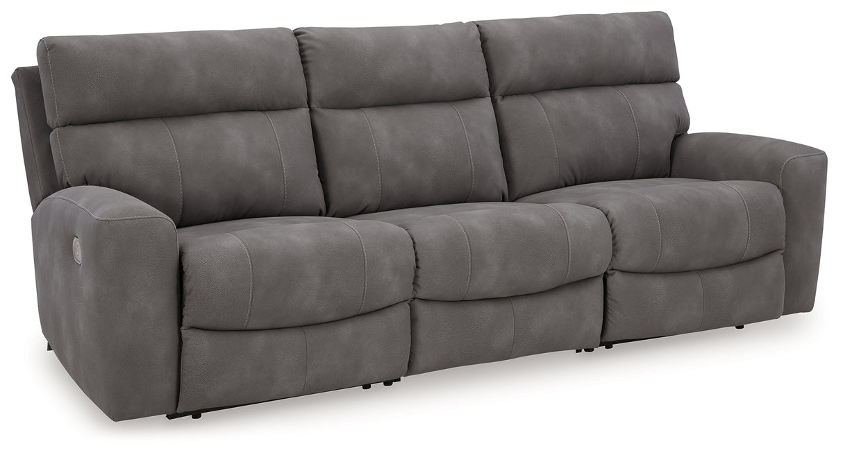 Next-Gen DuraPella Slate 2-Piece Power Reclining Set from Ashley Furniture - Luna Furniture
