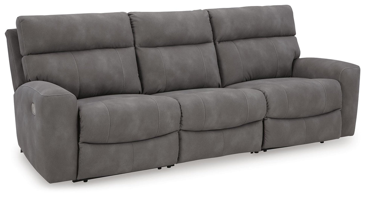 Next-Gen DuraPella Slate 2-Piece Power Reclining Set from Ashley Furniture - Luna Furniture