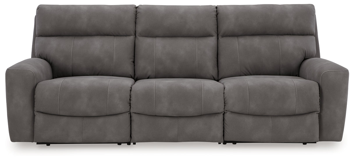 Next-Gen DuraPella Slate 2-Piece Power Reclining Set from Ashley Furniture - Luna Furniture