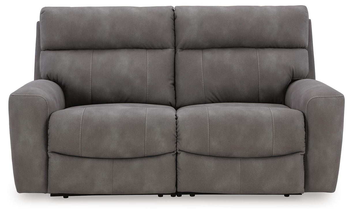 Next-Gen DuraPella Slate 2-Piece Power Reclining Set from Ashley Furniture - Luna Furniture