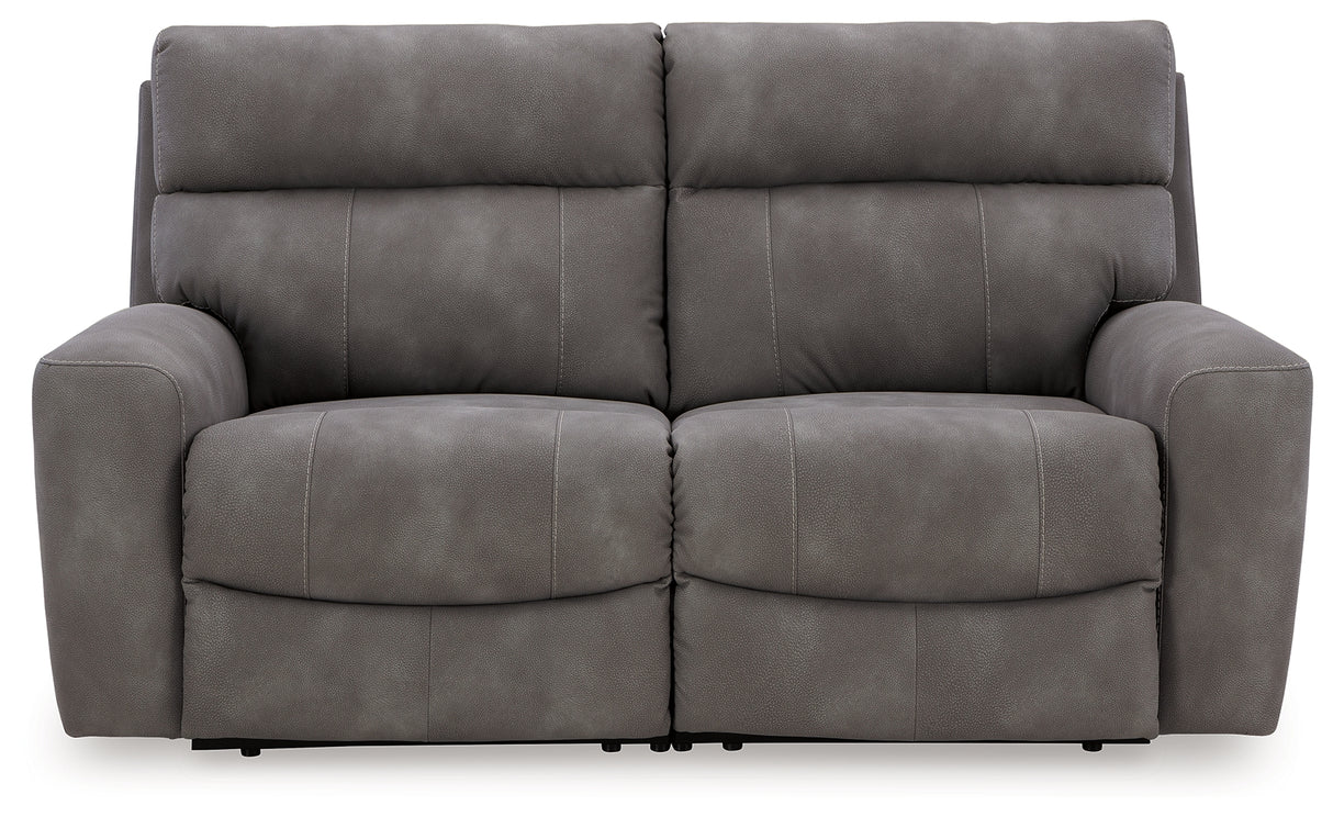 Next-Gen DuraPella Slate 2-Piece Power Reclining Set from Ashley Furniture - Luna Furniture