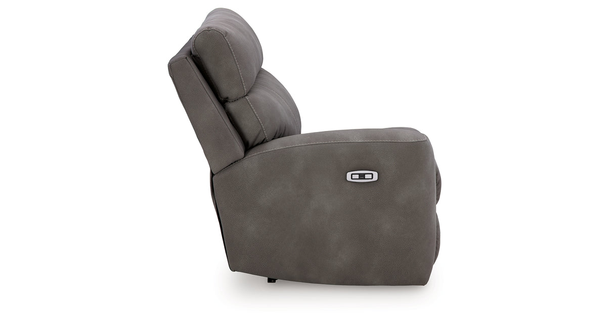Next-Gen DuraPella Slate Left-Arm Facing Power Recliner from Ashley Furniture - Luna Furniture