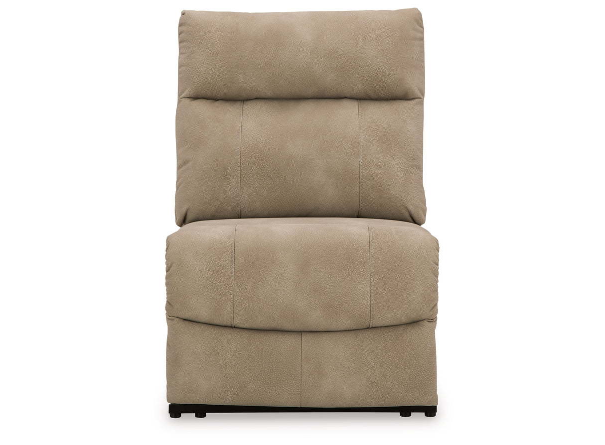 Next-Gen DuraPella Sand Power Armless Recliner from Ashley Furniture - Luna Furniture