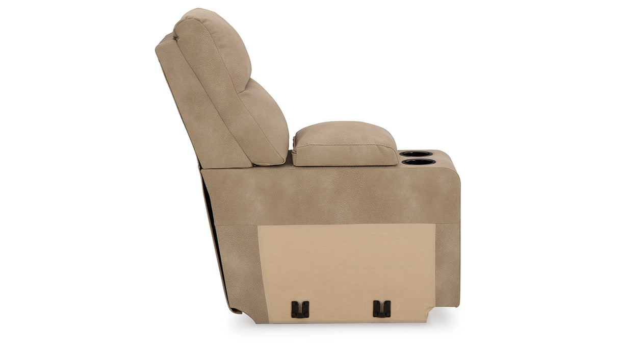 Next-Gen DuraPella Sand Console with Storage from Ashley - Luna Furniture