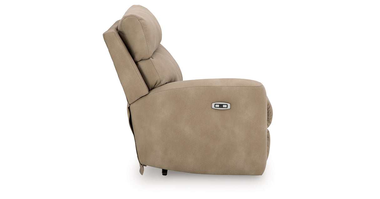 Next-Gen DuraPella Sand Left-Arm Facing Power Recliner from Ashley Furniture - Luna Furniture