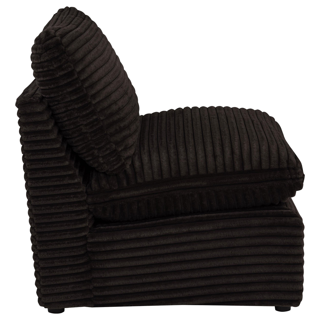 Collins Chocolate Brown Modular Armless Chair from Coaster - Luna Furniture