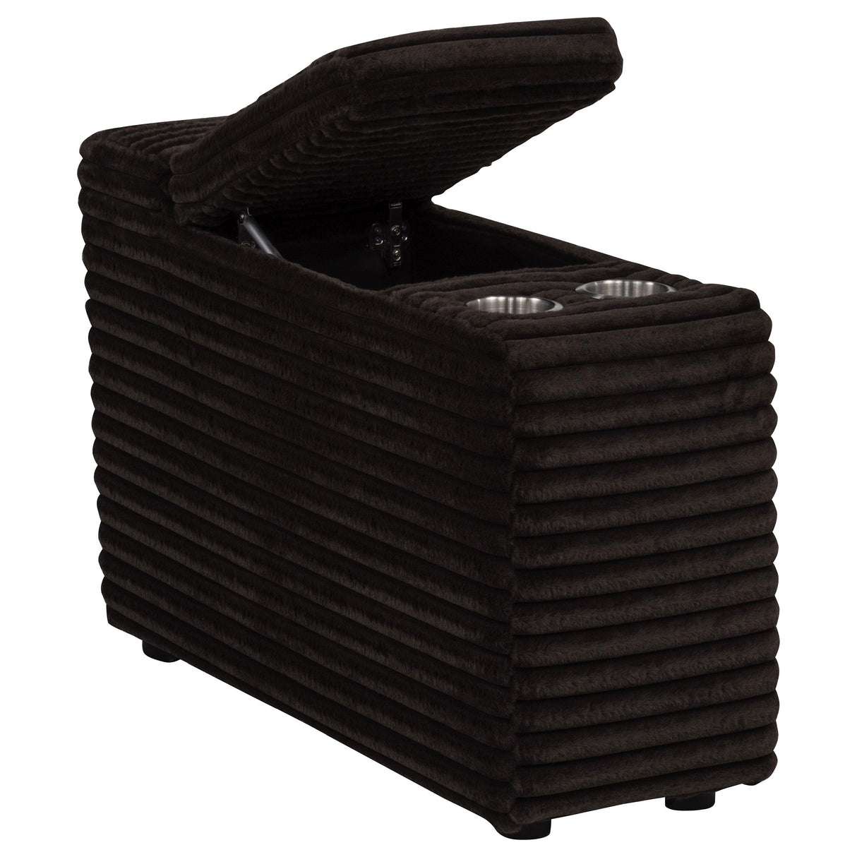 Collins Chocolate Brown Upholstered Modular Storage Console from Coaster - Luna Furniture