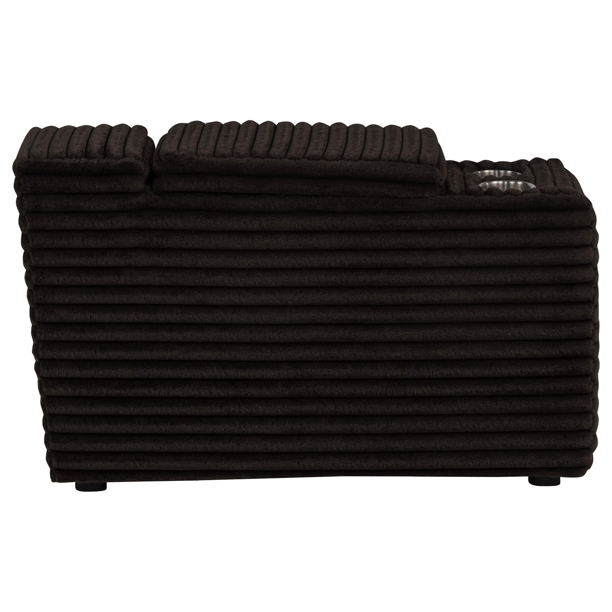 Collins Chocolate Brown Upholstered Modular Storage Console from Coaster - Luna Furniture