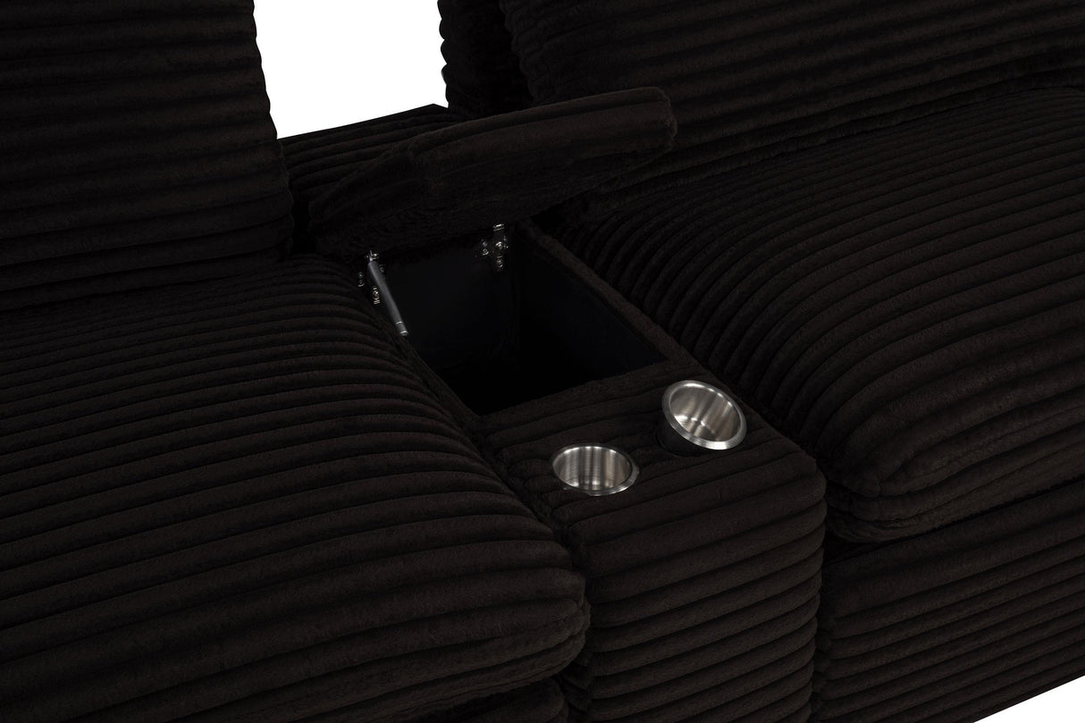 Collins Chocolate Brown Upholstered Modular Storage Console from Coaster - Luna Furniture