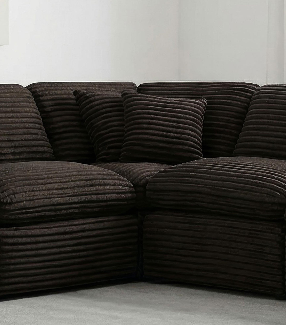 Collins Chocolate Brown Modular Corner Chair from Coaster - Luna Furniture