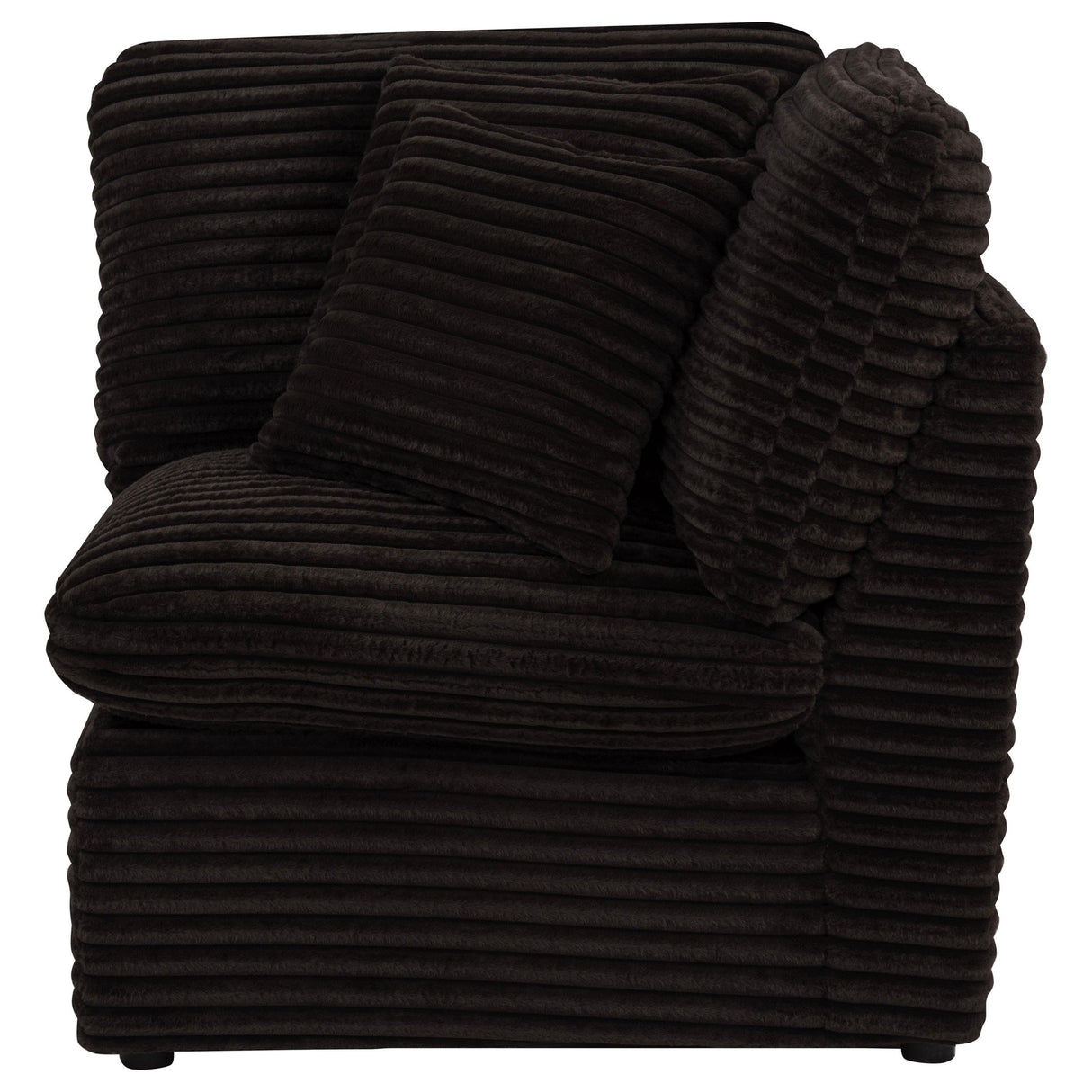 Collins Chocolate Brown Modular Corner Chair from Coaster - Luna Furniture