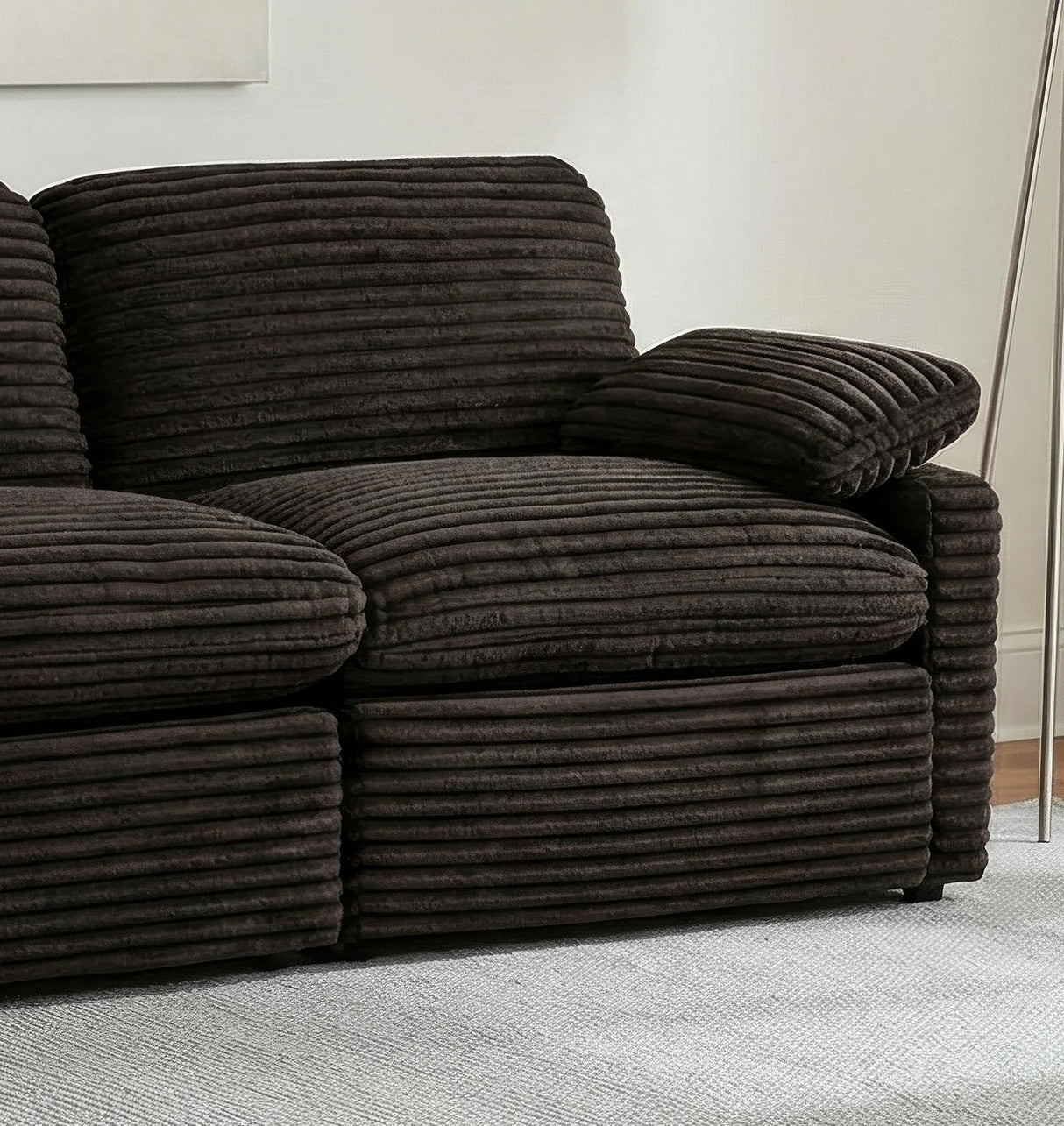 Collins Chocolate Brown Modular RAF Power Recliner from Coaster - Luna Furniture