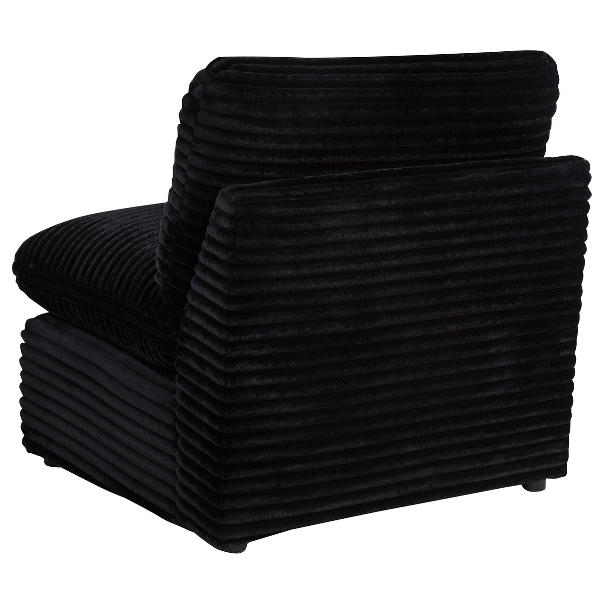 Collins Black Modular Armless Chair from Coaster - Luna Furniture
