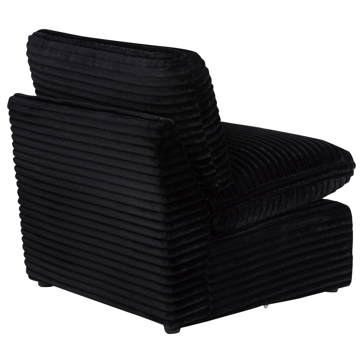 Collins Black Modular Armless Chair from Coaster - Luna Furniture
