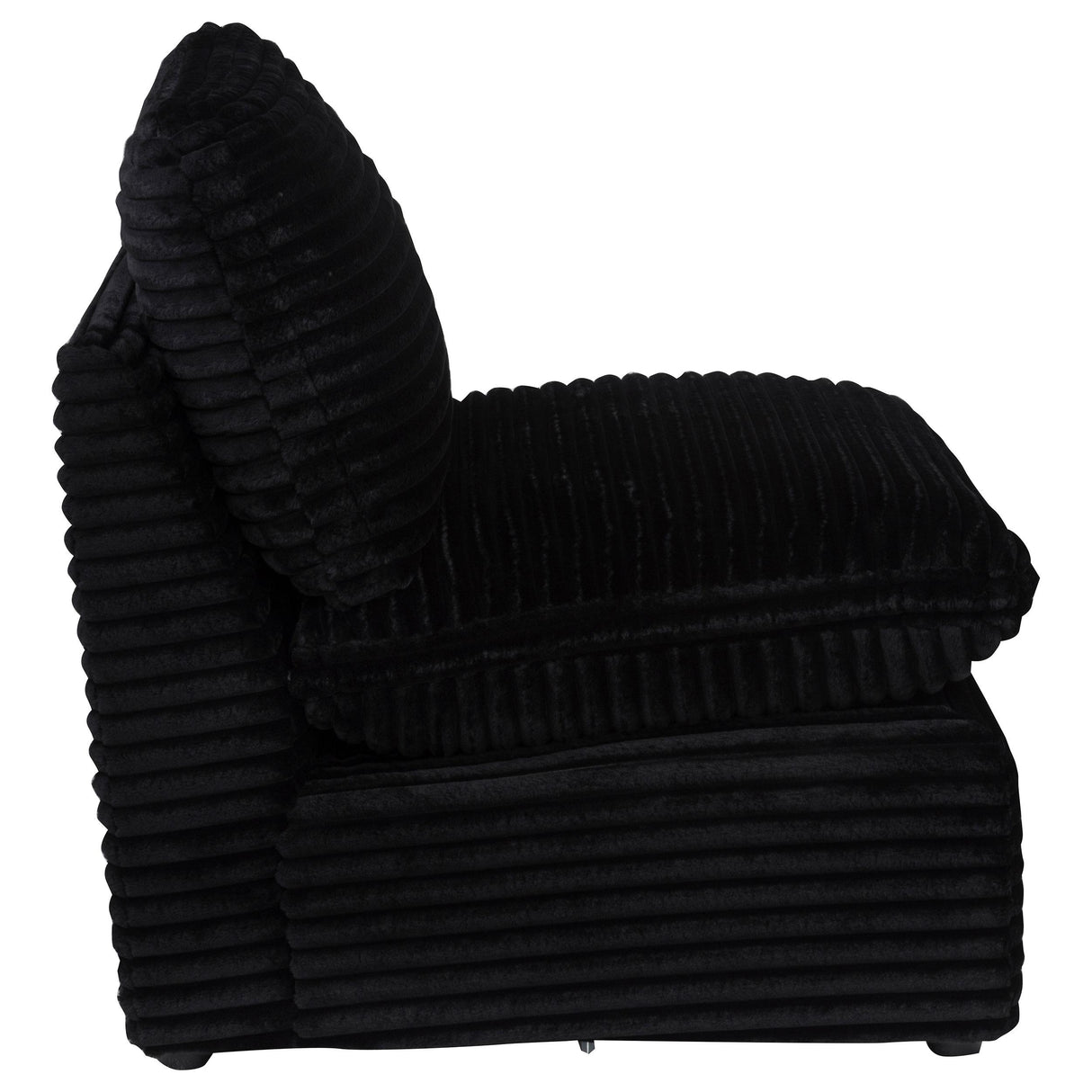 Collins Black Modular Armless Chair from Coaster - Luna Furniture