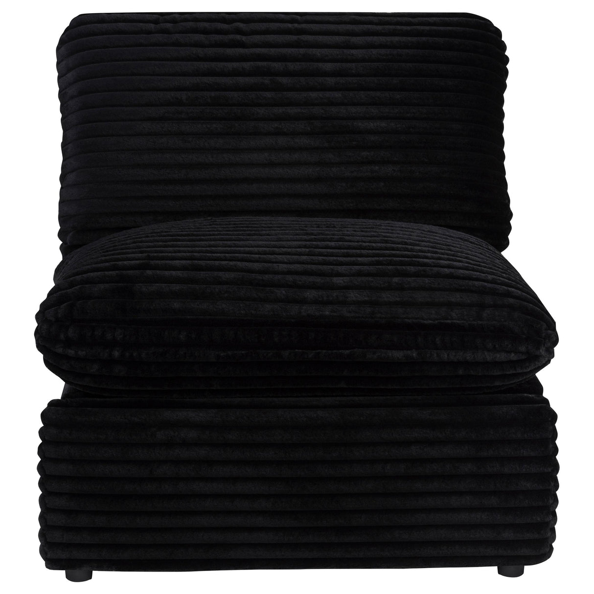 Collins Black Modular Power Armless Recliner from Coaster - Luna Furniture