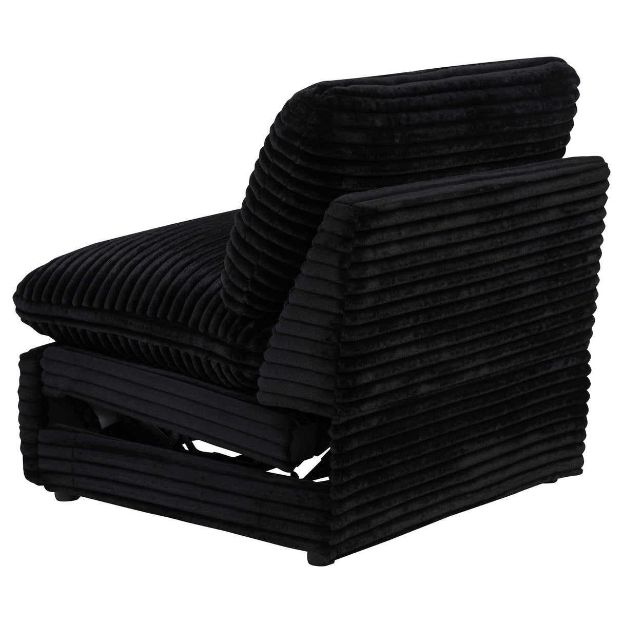 Collins Black Modular Power Armless Recliner from Coaster - Luna Furniture