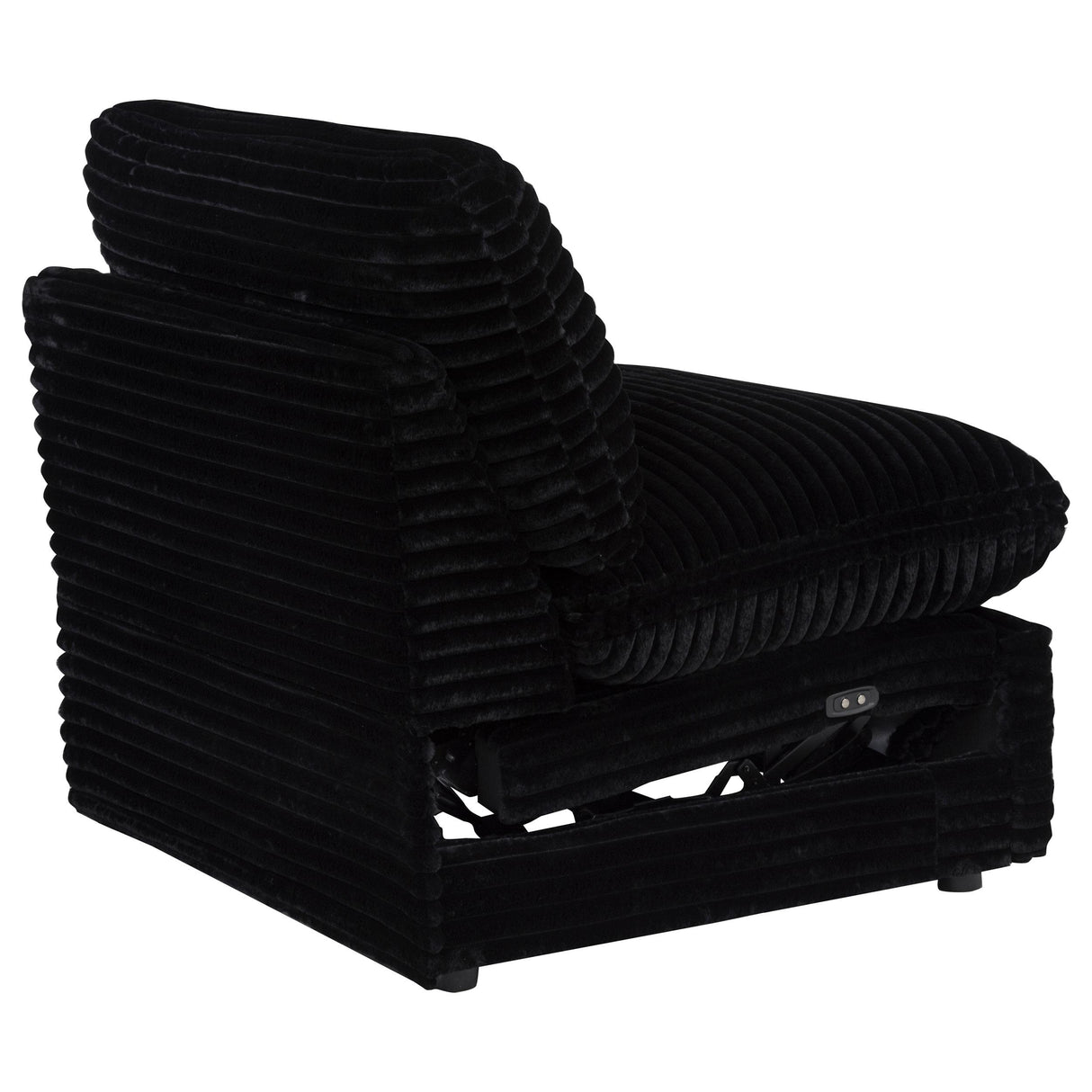Collins Black Modular Power Armless Recliner from Coaster - Luna Furniture