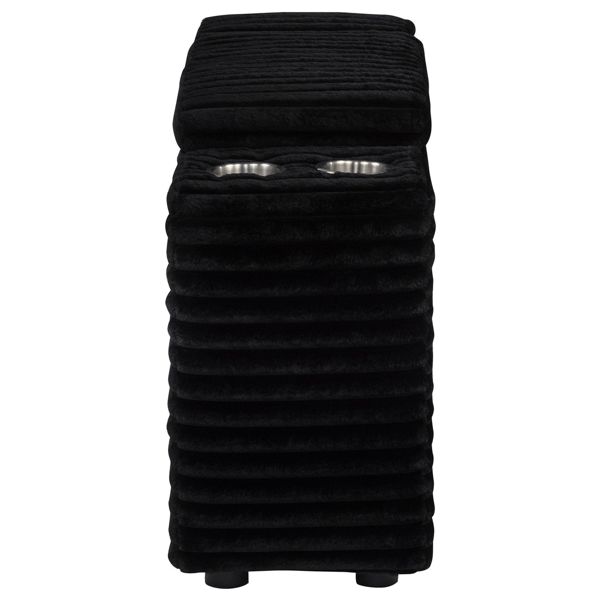Collins Black Upholstered Modular Storage Console from Coaster - Luna Furniture
