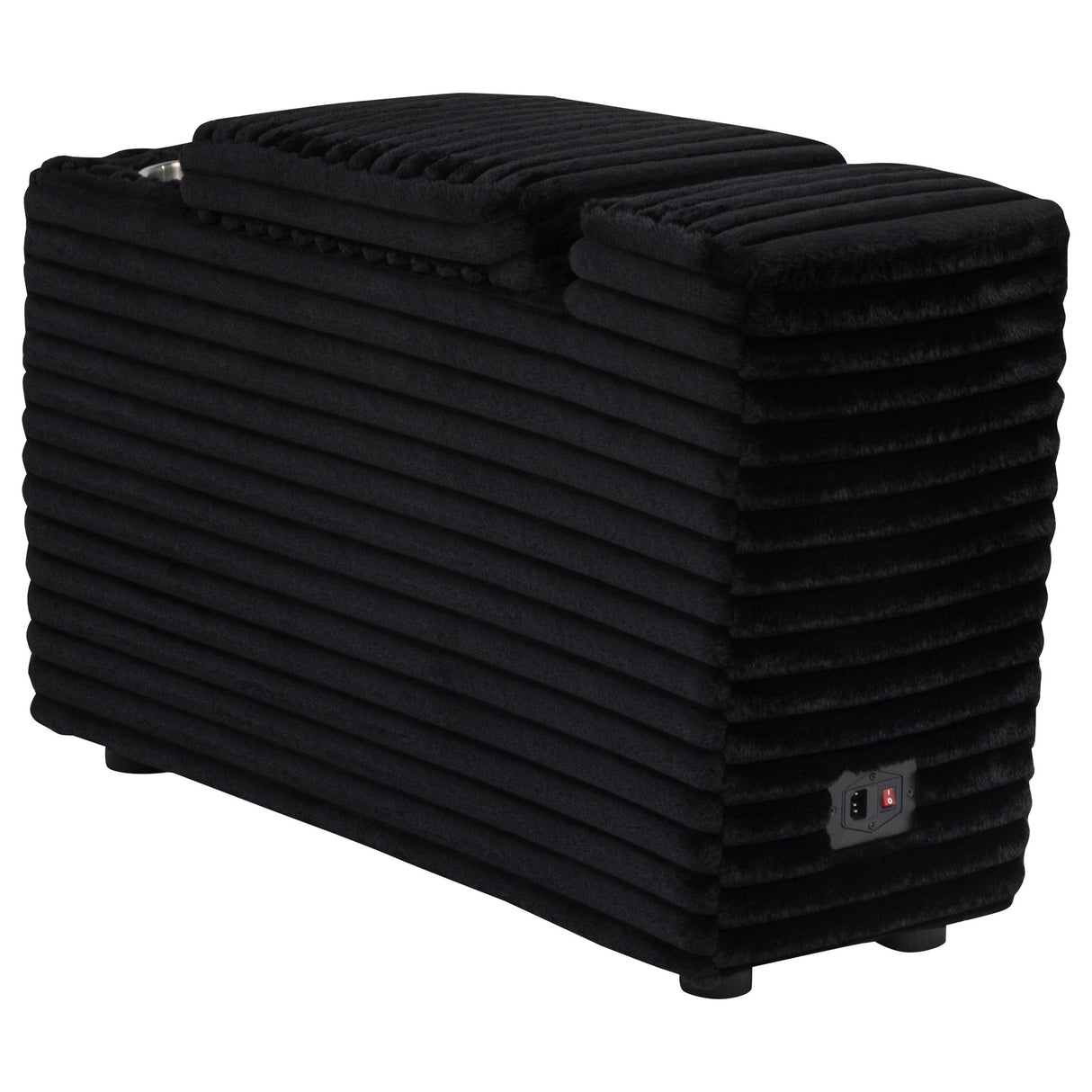 Collins Black Upholstered Modular Storage Console from Coaster - Luna Furniture